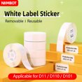 thumbnail image 3 of Thermal Self Adhesive Label Paper Roll White Waterproof 5 Rolls Compatible With D11 D110 D101 Printers, 3 of 4
