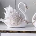 thumbnail image 1 of Adorno de cisne, adorno de cisne para pareja, adorno decorativo para el hogar, mueble de TV, decoración de cisne, rendimiento impulsado, 1 of 5