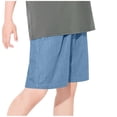 thumbnail image 4 of Maqroz Girls Denim Shorts Elastic Waist Casual Summer Jean Shorts Solid Color Soft Comfortable Bottoms 2-14 Years, 4 of 7