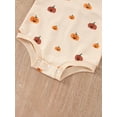 thumbnail image 5 of Licupiee Halloween Baby Girl Boy Hooded Sweatshirts Romper Pumpkin Print Long Sleeve Snaps Jumpsuit 0-24 Months, 5 of 6