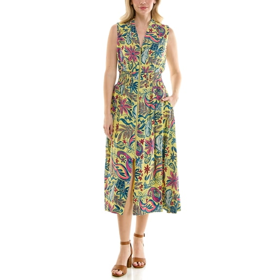 Nicole Miller Zip Front Dress S-XL