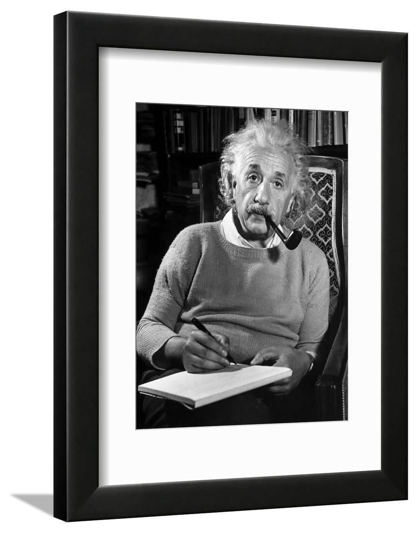 Albert Einstein Framed Print Wall Art - Walmart.com - Walmart.com