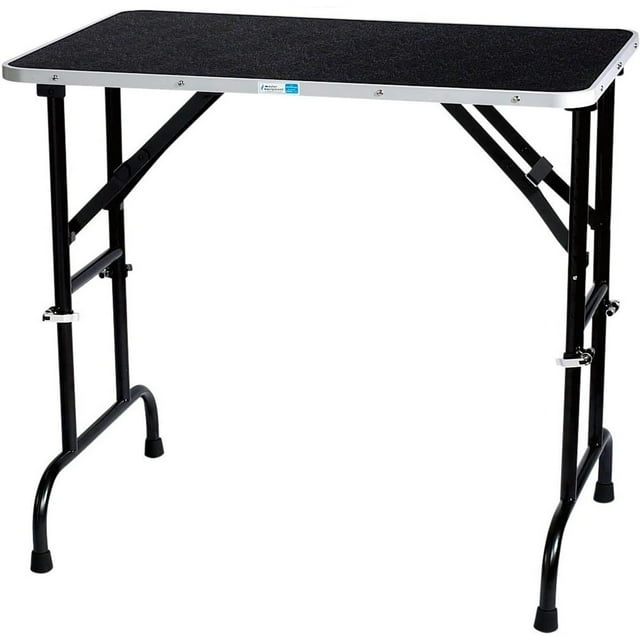 Pet Edge TP698 42 Table de Toilettage pour Petit Animal Pliable Portable pour Chien, Noir