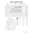 thumbnail image 6 of Hat and Beyond Men's White Long Sleeve Fitted Button Down Dress Shirt with Accented Pocket, 6 of 6