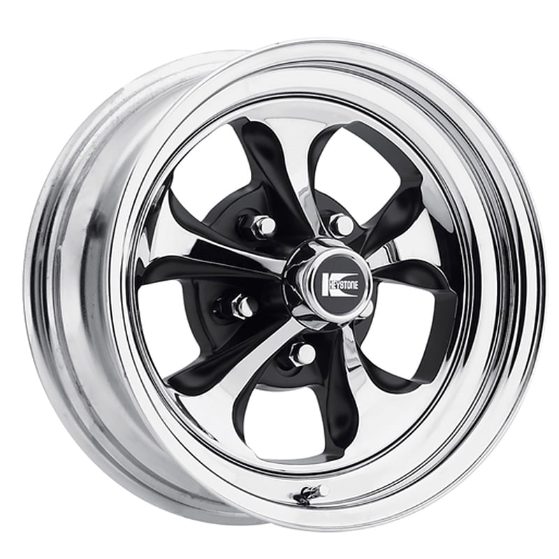 Cragar 32C Keystone Klassic 15x10 5x114.3/5x120.7 -35et Chrome Black ...