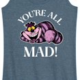 thumbnail image 3 of Alice In Wonderland - You're All Mad - Women's Racerback Tank Top, 3 of 5