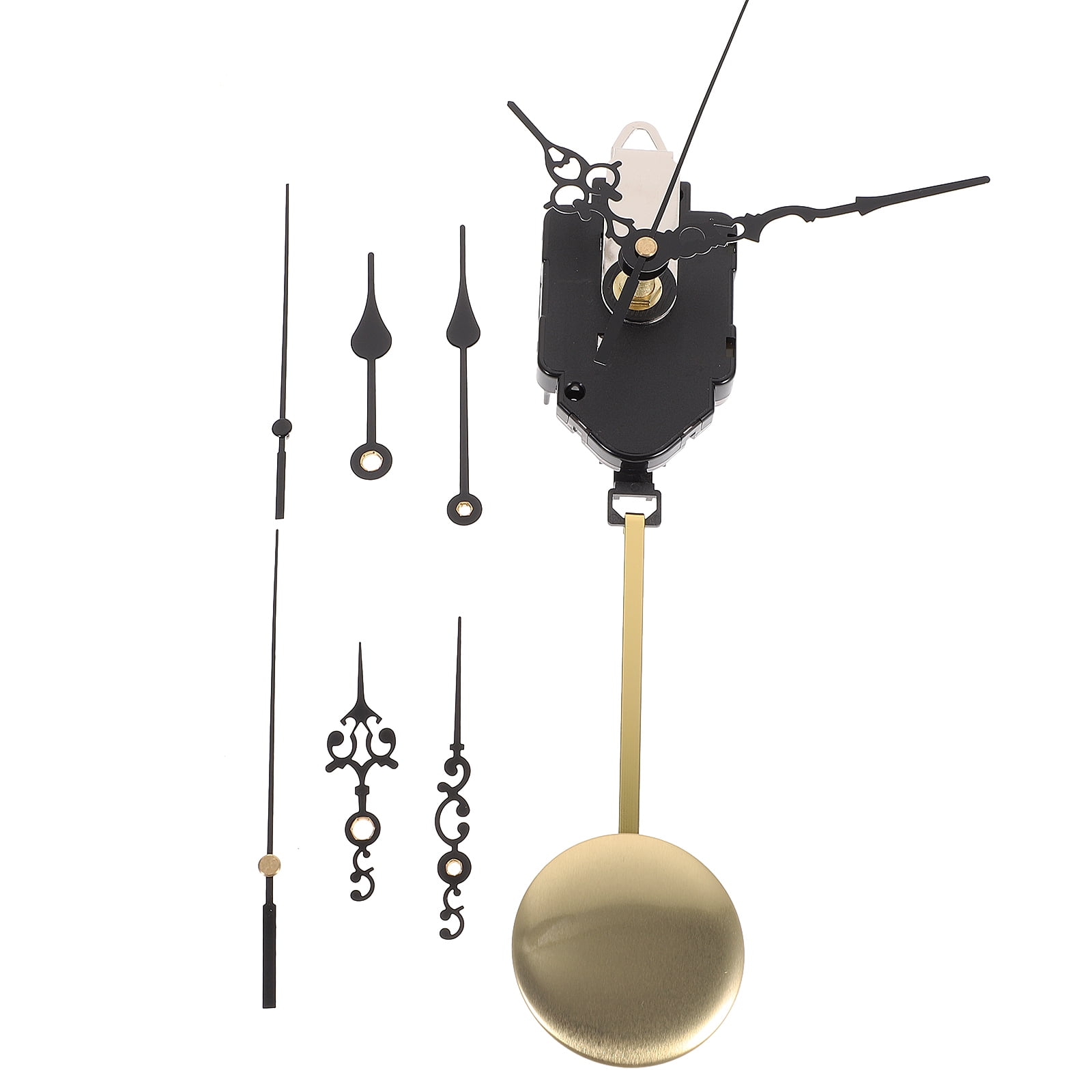 LITINKIMI Wall Clock Mechanism 4Sets Black Silent Motor for DIY Projects