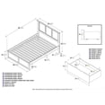 thumbnail image 7 of Leo & Lacey Madison Full Wood Platform Bed and Storage Drawers in White, 7 of 7