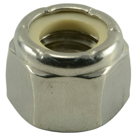 

1/2 -13 18-8 Stainless Steel Coarse Thread Nylon Insert Lock Nuts LNSS-173