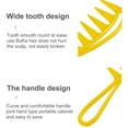 thumbnail image 6 of Travelwant 3pc/set Salon Wide Teeth Shark Comb, Professional Plastic Curly Hair Massage Hairdressing Combs for Hair Styling Tool, 6 of 7