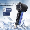 thumbnail image 3 of Ventilador Portátil de Mano con Refrigeración por Hielo, 100 Velocidades, 3000 MAh, Pantalla Digital LED, Mini Aire Acondicionado para Exteriores, Oficina y Viajes B, 3 of 5
