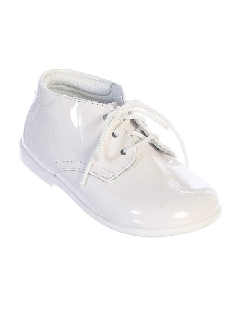 kids white patent shoes