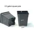 thumbnail image 2 of Cotta Planters 5 inch Square Nursery Pots 0.5 Gallon 30-Pack Bulk Plastic Planters Garden supplies, 2 of 5
