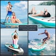 thumbnail image 5 of ADVENOR Planche à Pagaie 11 Pieds X 33 Pieds X 6 Extra Grand, Planche de Stand-Up Gonflable avec Accessoires de SUP Incluant Pagaie Ajustable, Sac à Dos, Sac Imperméable, Laisse et Pompe Manuelle, Trousse de Réparation., 5 of 5