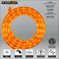 thumbnail image 4 of 18 ft. Orange Rope Light Kit, 216 Incandescent Halloween Lights, Ready-to-Install, Mounting Clips Included, 4 of 8