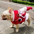 thumbnail image 4 of Perro Cachorro Mascota Navidad Jersey Santa Ropa SG Sunnimix Abrigo de disfraces de cachorro, 4 of 8