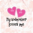 thumbnail image 4 of Inktastic My Godmother Loves Me Hearts Girls Baby Bodysuit, 4 of 5