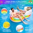 thumbnail image 2 of MoKo Pool Floats Adult, Inflatable Chairs, Pool Floaties, Inflatable Pool Toys with Cup Holders for Beach Party Water Park, 2 of 7