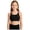 Black, variant on Girls Training Bra 5-12 Years Kids Sports Bra Crop Cami for Teens with Adjustable Straps(Hot Pink,5-6 Years)
