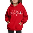 thumbnail image 4 of Sudadera con capucha para niñas y niños, sudadera de manga larga con cuello redondo y estampado de moda, jersey con bolsillo, sudadera de poliéster para niñas, 4 of 8