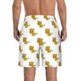thumbnail image 3 of Kdxio Leopard Print Pattern Mens Casual Shorts - Drawstring Summer Beach Sports Shorts for Men, 3 of 9