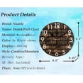 thumbnail image 3 of Dreamtimes Cool Multi-storied Mysterious Bookshelf Library Print Round Wall Clock Decorative, 10 Inch Battery Operated Quartz Analog Quiet Desk Clock for Home,Office,School, 3 of 5