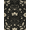 Black Ivory, Pattern 5, variant on ODIKA 8'x10' Washable Area Rug Non-Shedding, Easy Care, Snake Covering Coiled Motif Symmetrical Border Ornamental Forest for King Size Bedroom Under Bed, Master Suite