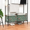 thumbnail image 3 of Yayeee Foldable Storage Basket for Shelves with Handles Set of 2 Waterproof Cloth Bins, Christmas Candy Cane, 3 of 7