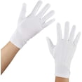 thumbnail image 1 of Guantes de Algodón Blancos 5 Pares de Trabajo Reutilizables para Inspección, 1 of 5