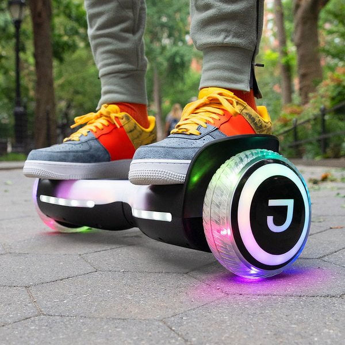 Free Shipping Jetson Hali X Luminous Extreme Terrain Dynamic Bluetooth Speakers Hoverboard Black Walmart