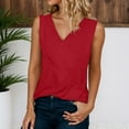 thumbnail image 2 of WAYUTE Women's Tank Tops Sleeveless Tank Top with Unique Neckline Design Casual Solid Color Camisole for Daily Wear Layering, 2 of 5