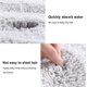 thumbnail image 4 of Bathroom Mat Plush Water Absorption Quickly, Can Be Washed Non-slip Bath Pad, Black And White 40x60cm, Warm And Comfortable, 4 of 5