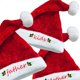 thumbnail image 2 of Sombrero de Navidad de felpa corta, gorro rojo de Papá Noel, miembro de la familia, madre, padre, niños, regalos, Feliz Año Nuevo, suministros 2023, 2 of 4