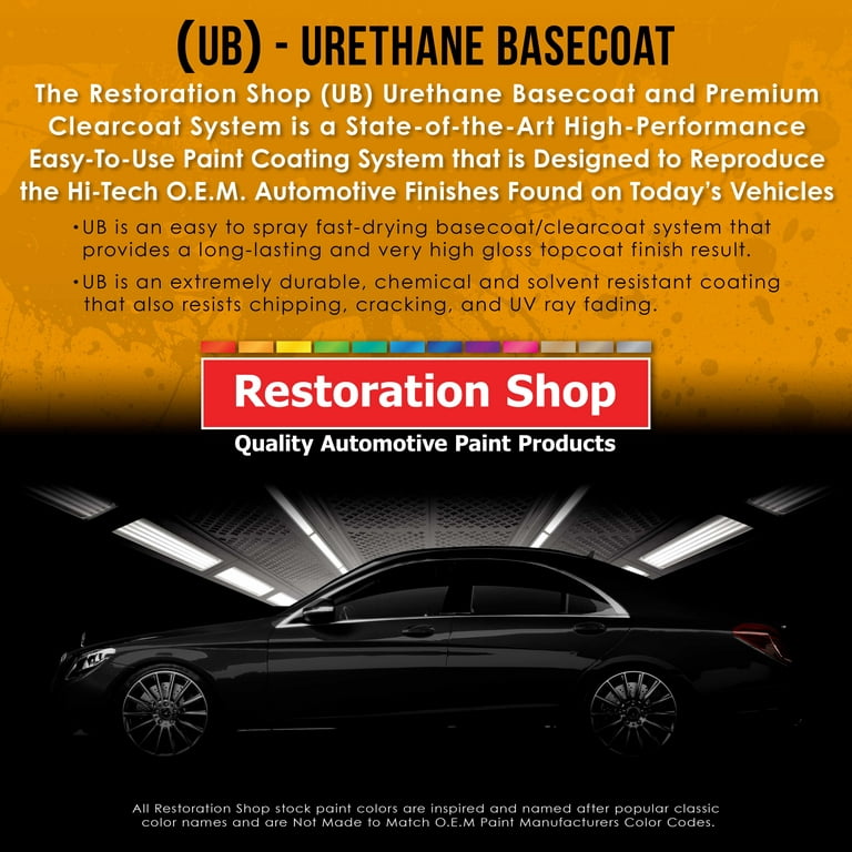 Urethane Basecoat Automotive Paint - Antique Gold Metallic - 1 Gallon 
