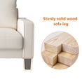 thumbnail image 6 of DEALTOPS Modern Sectional Sofa Couch Upholstered Sofa Storage Couches 3 Seater Sofa Chair for Living Room - Beige, 6 of 8