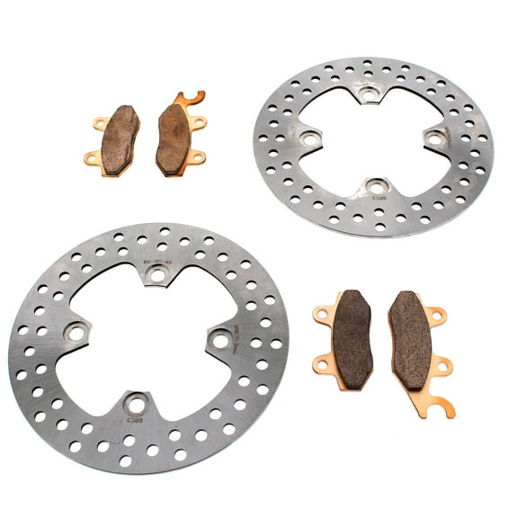 Race-Driven Brake Rotors and Pads Kawasaki Brute Force 750 KVF750 4x4i (2005-2009) Stainless Steel Front 1 Pack