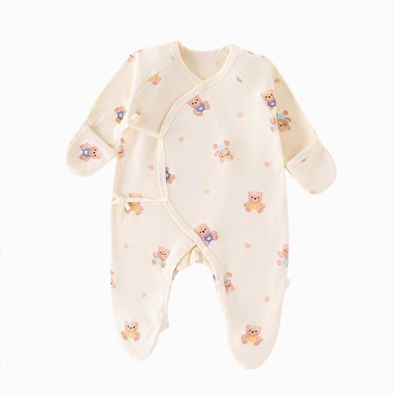 CAUYDY Baby Girl Gift Newborn Sleepers Preemie Clothing 3-6M 9-12M 18-24M Long Sleeve Romper Fall Winter Infant Girls Soft Pajamas Toddler Bodysuit Sizes 0-1 Months,Navy