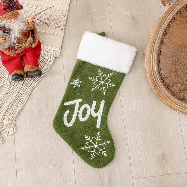 Calcetines de decoración de Navidad Bolsa de regalo de impresión de festival Bolsa de dulces colgante Wmkox8yii gf8534