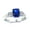 Blue, variant on Bling Jewelry Womens Timeless 2CT Emerald Cut Three Stone Engagement Ring in Sterling Silver