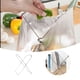 thumbnail image 2 of Porta bolsas de basura portátil de acero inoxidable, soporte plegable para basura, para acampada, encimera de cocina, fácil de transportar, compacto, duradero, plateado, 2 of 8