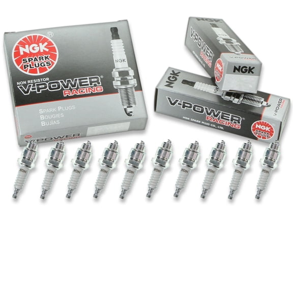 10 pc NGK 2891 V-Power Racing Spark Plugs for 266 72 A12 AR72 HD3-4 J63Y Ignition Wire Secondary