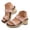 Pink, variant on Stylago Womens Tow Strap Wedge Slide Sandals Square Toe Dressy Slippers Trendy Summer Low Top Shoes for Ladies Travel Size 8.5 Brown