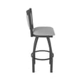 thumbnail image 4 of 870 Hadleigh 36" Swivel Bar Stool with Pewter Finish and Canter Folkstone Grey Seat and Back, 4 of 5