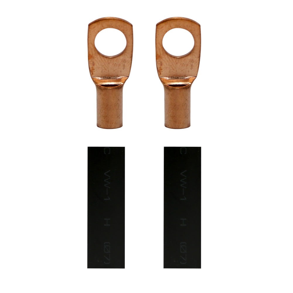 4 Pack Pipemen's Installation Solution 8g Copper Ring Terminal 1/4" IS-PTRC-8-8