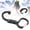 Black, variant on Yajisi Outdoor Aluminum Alloy Carabiner Clip and Hook Mini D-Shape Tool for Travel Luggage Small Bags Backpacks Camping Hiking Gear Accessory Medium Khaki