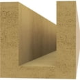 thumbnail image 4 of Ekena Millwork 4"W x 4"H x 32"L Block Woodgrain TimberThane Rafter Tail, Primed Tan, 4 of 6
