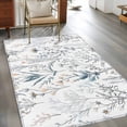 thumbnail image 2 of 3'x5' Area Rugs, Spring Floral Indoor Outdoor Area Rug for Living Room Bedroom, Vintage Botanical Watercolor Washable Bathroom Rugs Kitchen Floor Carpet Mats Home Decor Aesthetic, 2 of 8
