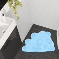 thumbnail image 4 of Alfombrilla de ducha para fregar pies, alfombrilla antideslizante, diseño montado en la pared, espalda y pies Azul, 4 of 6