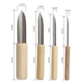thumbnail image 4 of Coofit 4PCS Clay Hole Cutter Semi-round Creative Pottery Tool Hand Tool, 4 of 10
