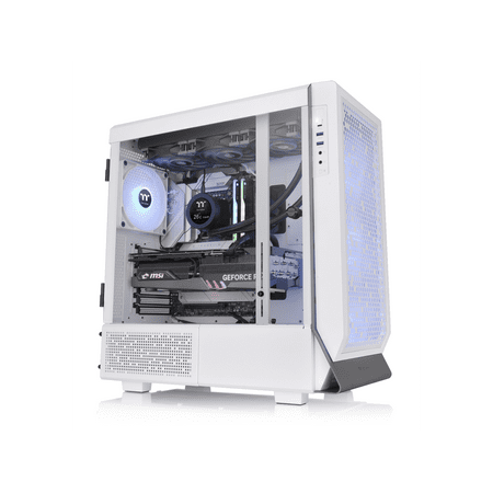 Thermaltake - Ceres 500 TG ARGB Mid Tower Case - White